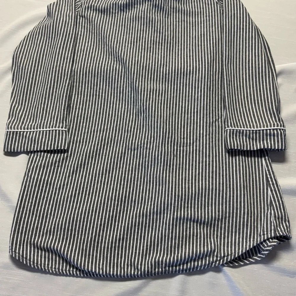 Disney Nightmare Before Christmas Striped Button‎ Down Sleep Shirt XL - Picture 4 of 7